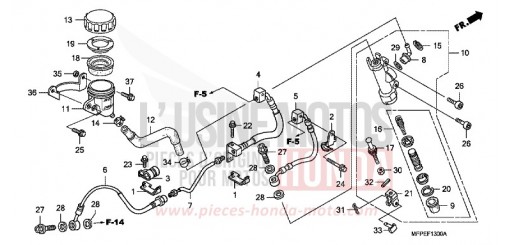 HAUPTBREMSZYLINDER, H. CB1300SAA de 2010